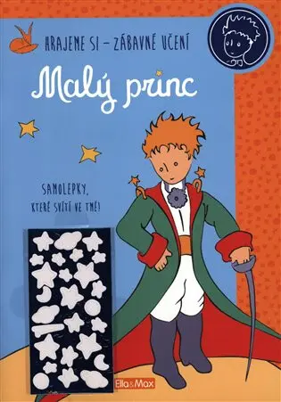 ELLA & MAX MALÝ PRINC – Kniha aktivit, modré svítící samolepky