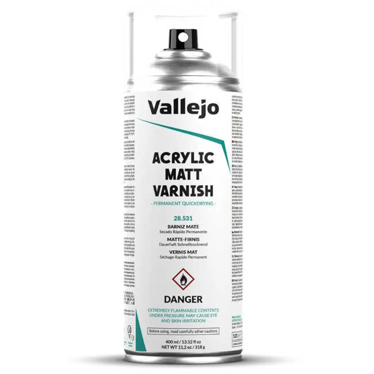 Lak ve spreji Vallejo 28531 Matt Spray Varnish 400 ml