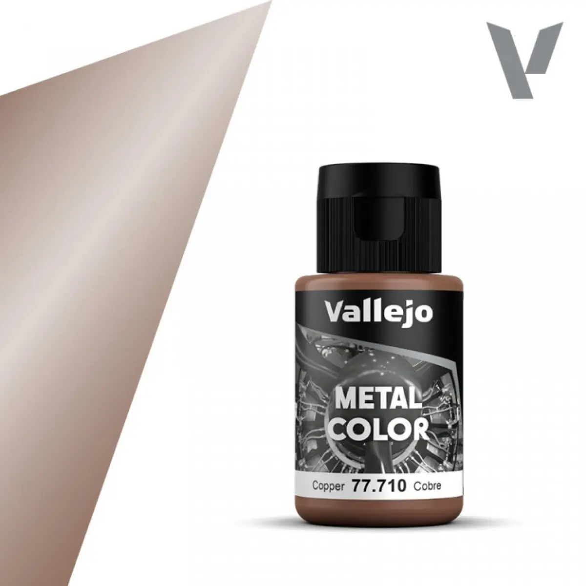 Metalická barva Vallejo 32ml – 710 Copper