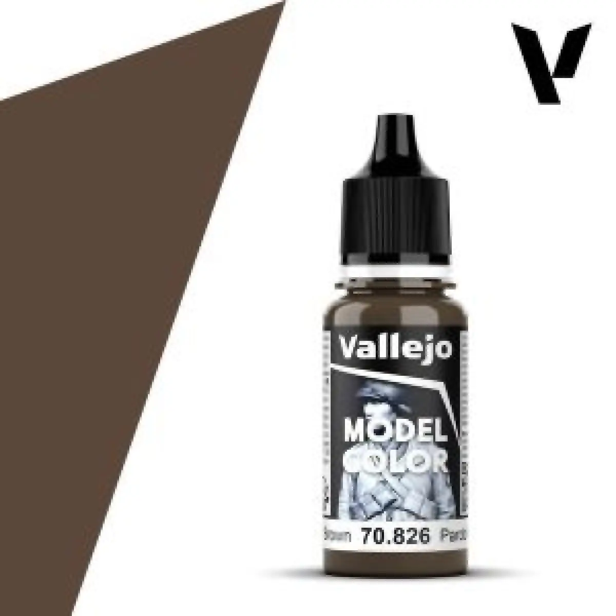 Modelářská barva Vallejo 18ml – 826 Medium Brown