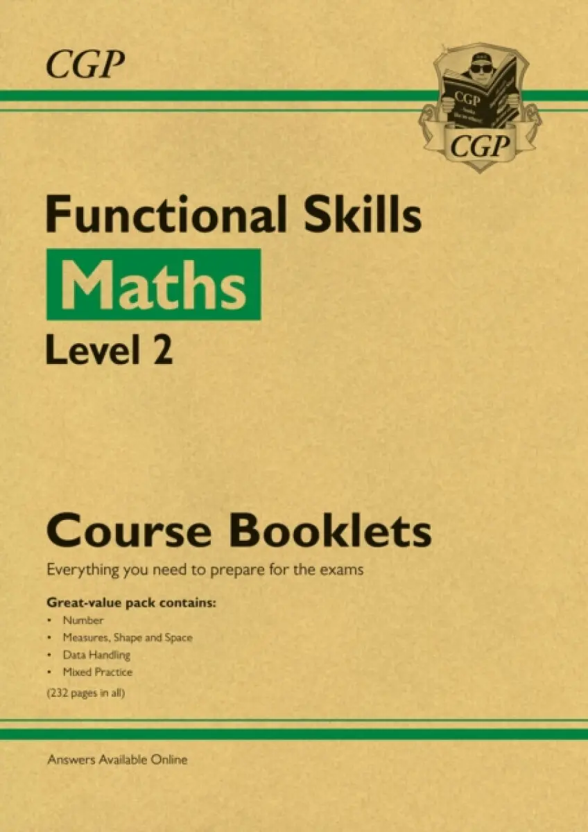 Functional Skills Maths Level 2 - Course Booklets Pack (with Online Edition) - CGP Books