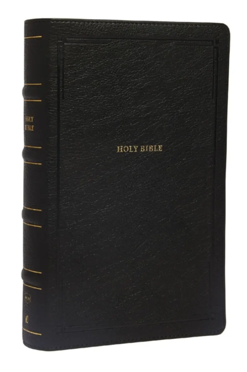 NKJV, End-of-Verse Reference Bible, Personal Size Large Print, Leathersoft, Black, Red Letter, Comfort Print - Thomas Nelson
