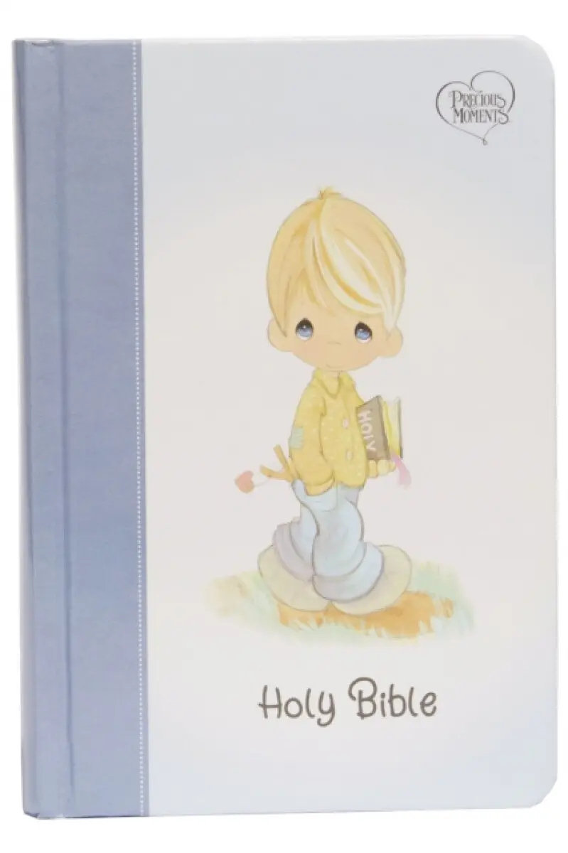 NKJV, Precious Moments Small Hands Bible, Hardcover, Blue, Comfort Print - Thomas Nelson