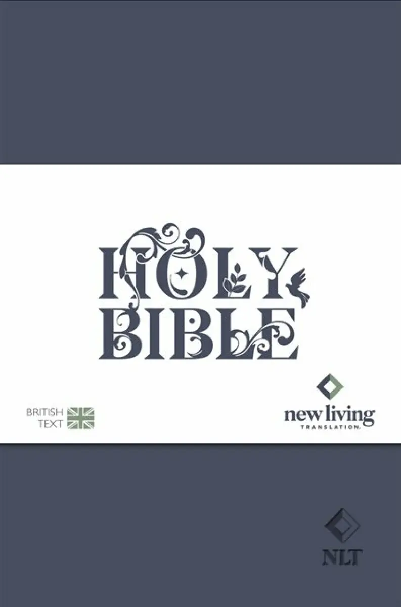NLT Holy Bible – New Living Translation, British Text Version in Blue Soft–tone Flexiback Binding - Professor NLT Translators