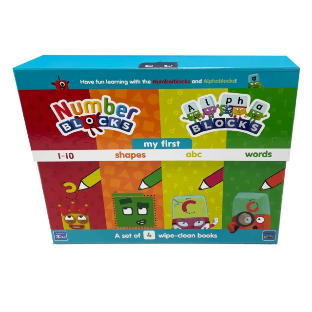 Numberblocks and Alphablocks: My First Numbers and Letters Set (4 wipe-clean books with pens included) - Numberblocks, Sweet Cherry Publishing, Alphab