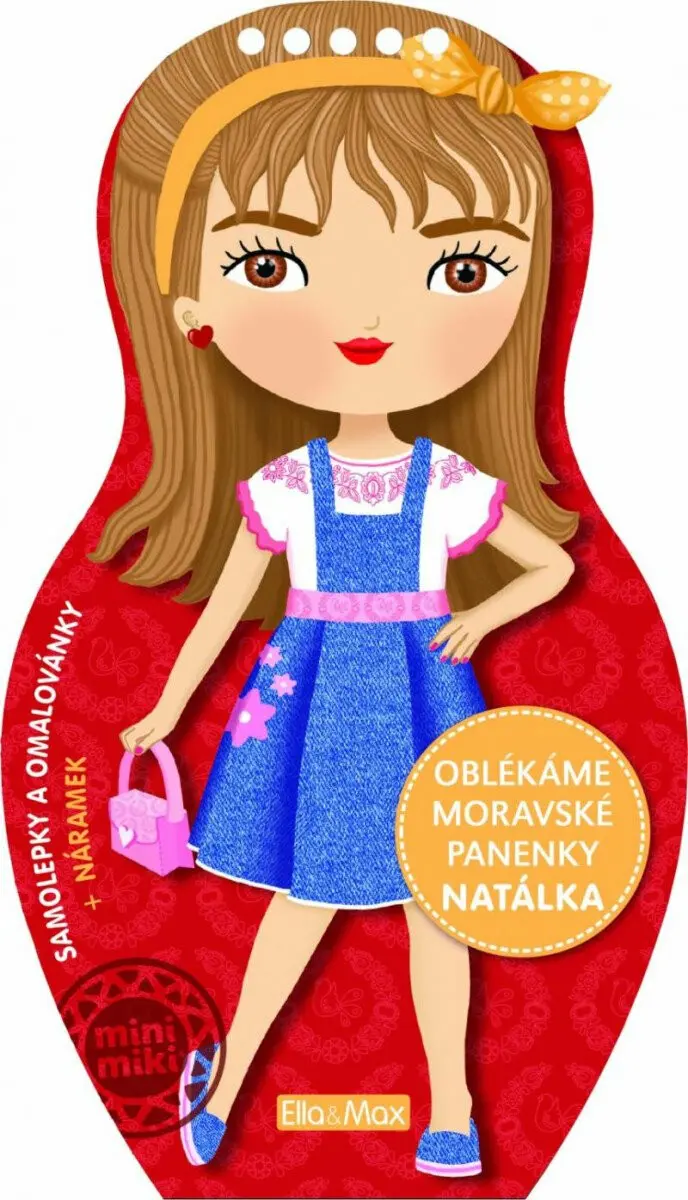 Oblékáme moravské panenky NATÁLKA - kreativní omalovánky