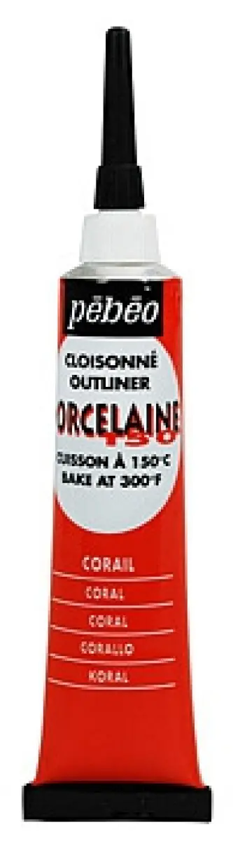 Kontura Porcelaine outliner 20ml – korálová