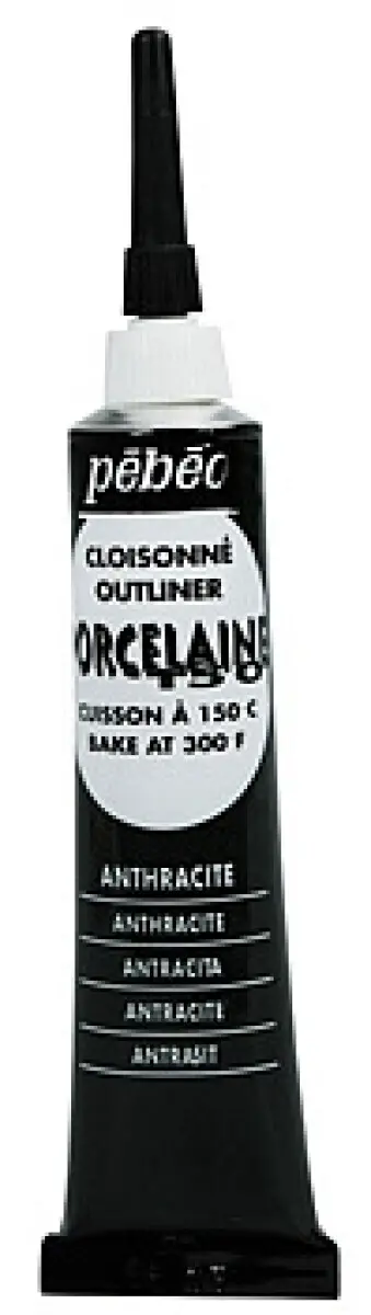 Kontura Porcelaine outliner 20ml – černá