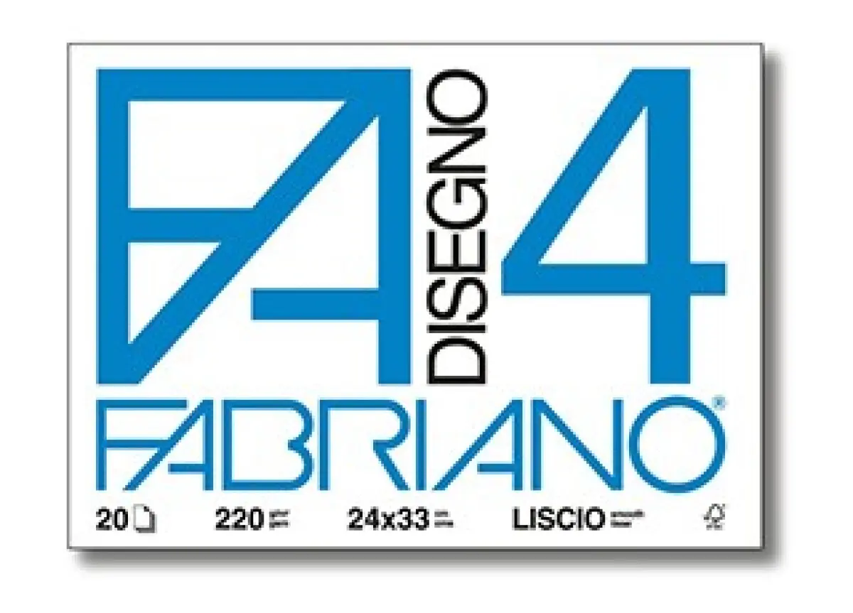 Papír Fabriano 4 Liscio 220g hladký 50x70cm - 25ks v balení