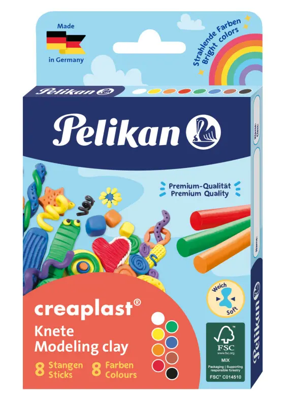 Plastelína Creaplast 8 ks