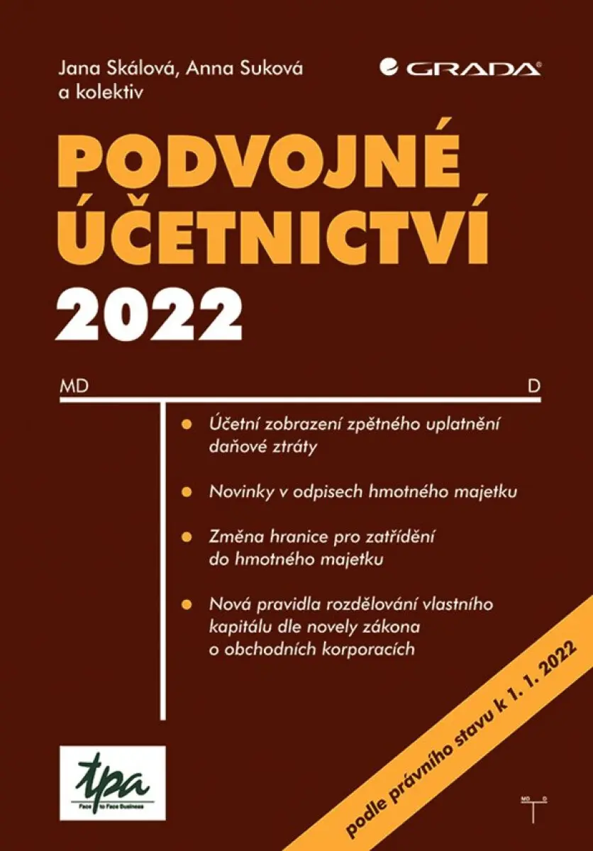 Podvojné účetnictví 2022 - Anna Suková, Jana Skálová