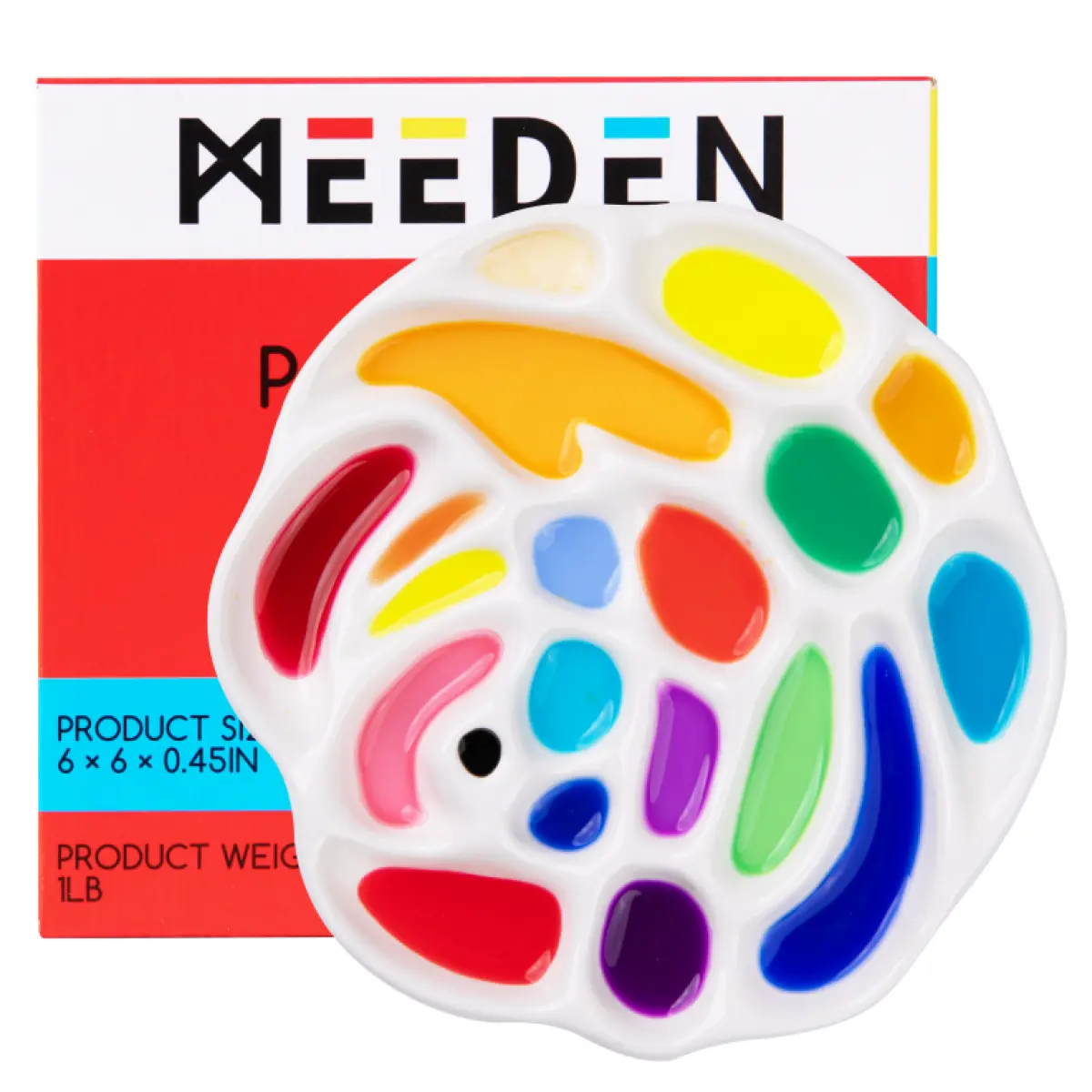 Porcelánová paleta ve tvaru růže 15x15cm