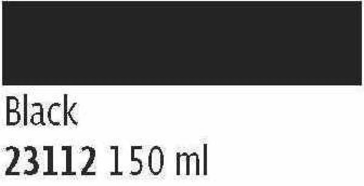 Mucki Prstová barva MUCKI 150 ml ČERNÁ