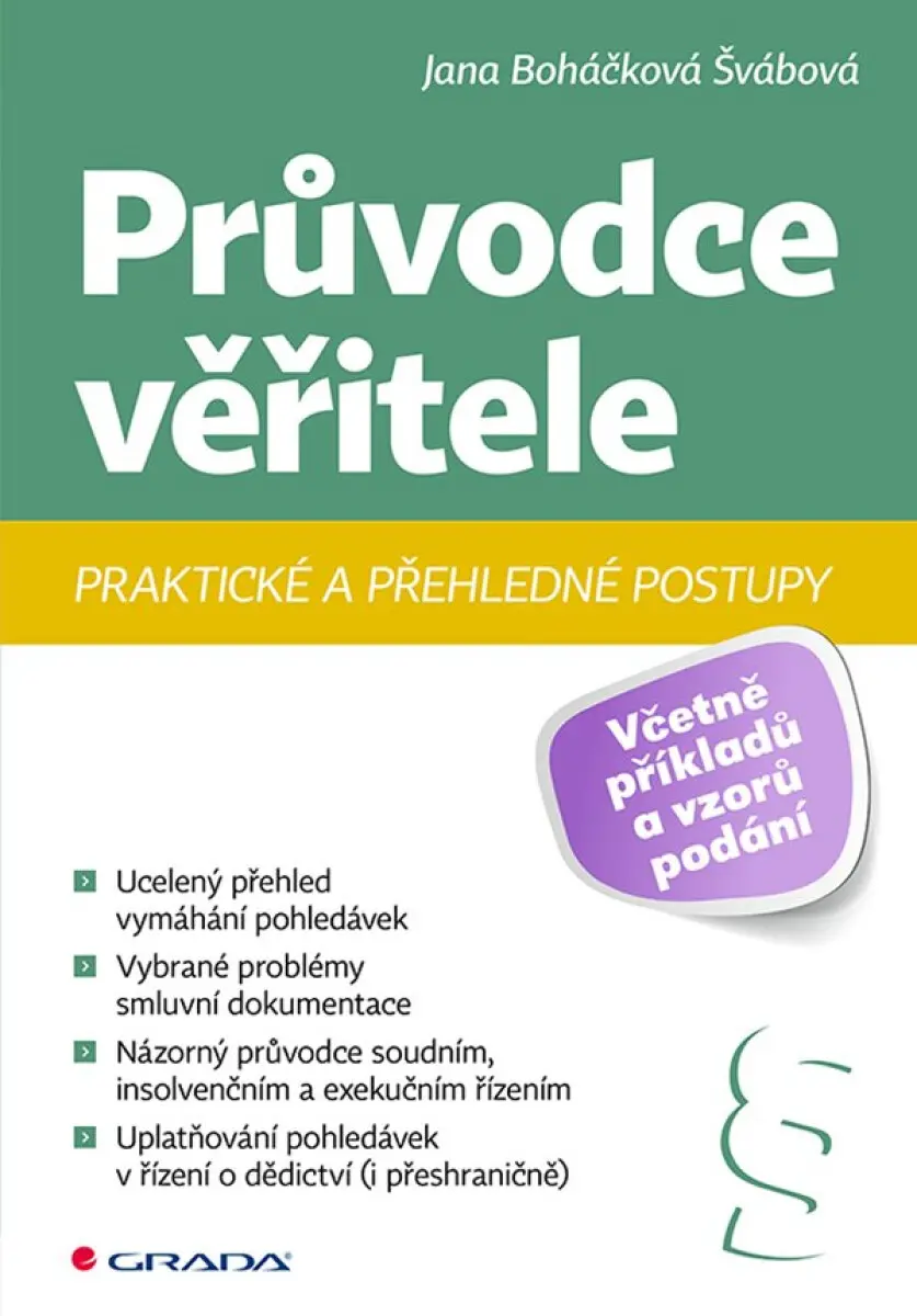 Průvodce věřitele - Švábová Jana Boháčková