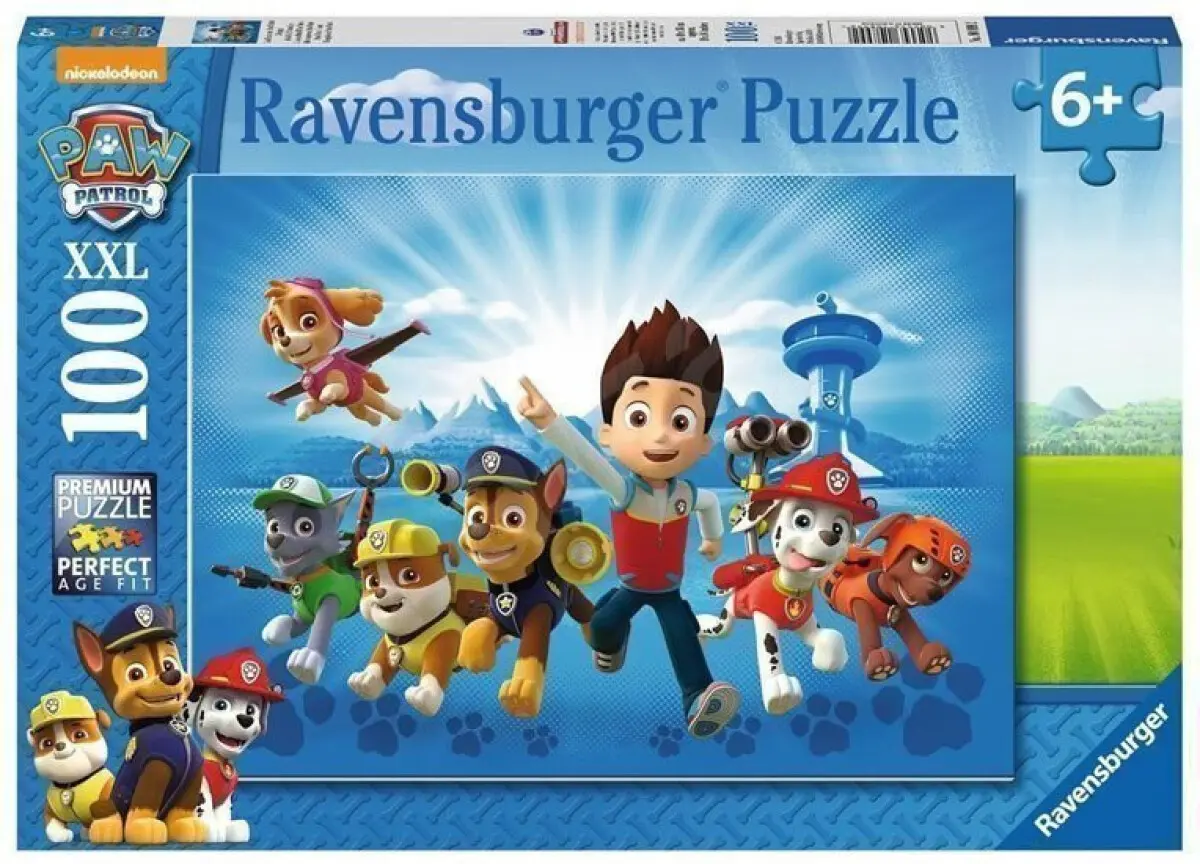 Ravensburger 10899 puzzle tlapková patrola 100 dílků xxl