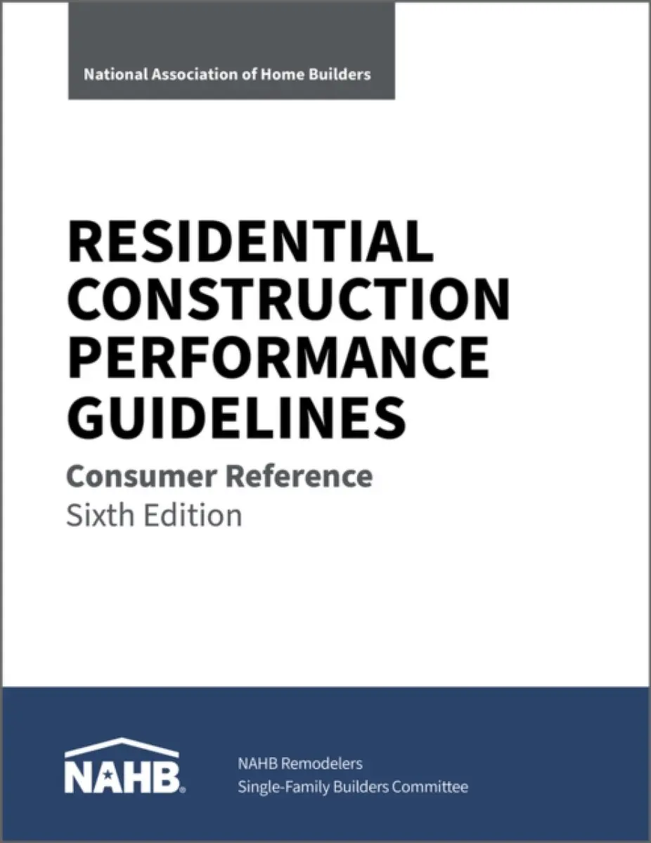 Residential Construction Performance Guidelines - NAHB National Association of Home Builders