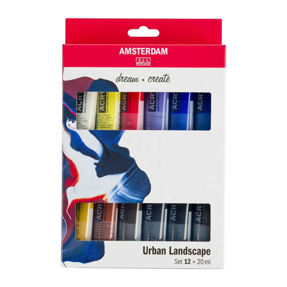 Sada akrylových barev Amsterdam - Urban Landscape odstíny, 12 x 20 ml