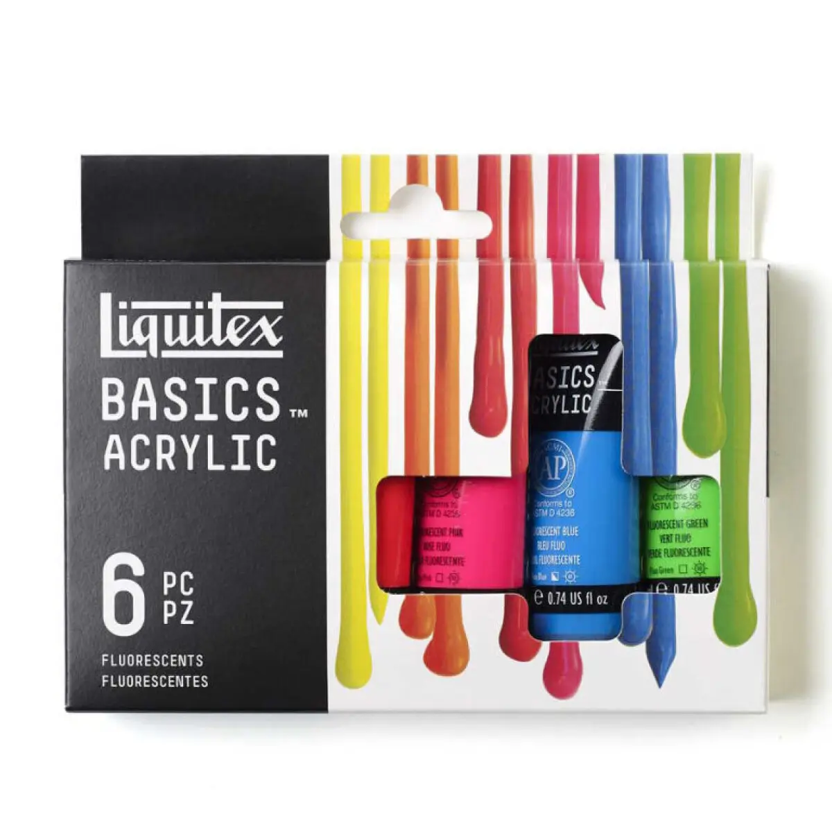 LIQUITEX Sada akrylových barev 6x22ml fluorescentní Liquitex