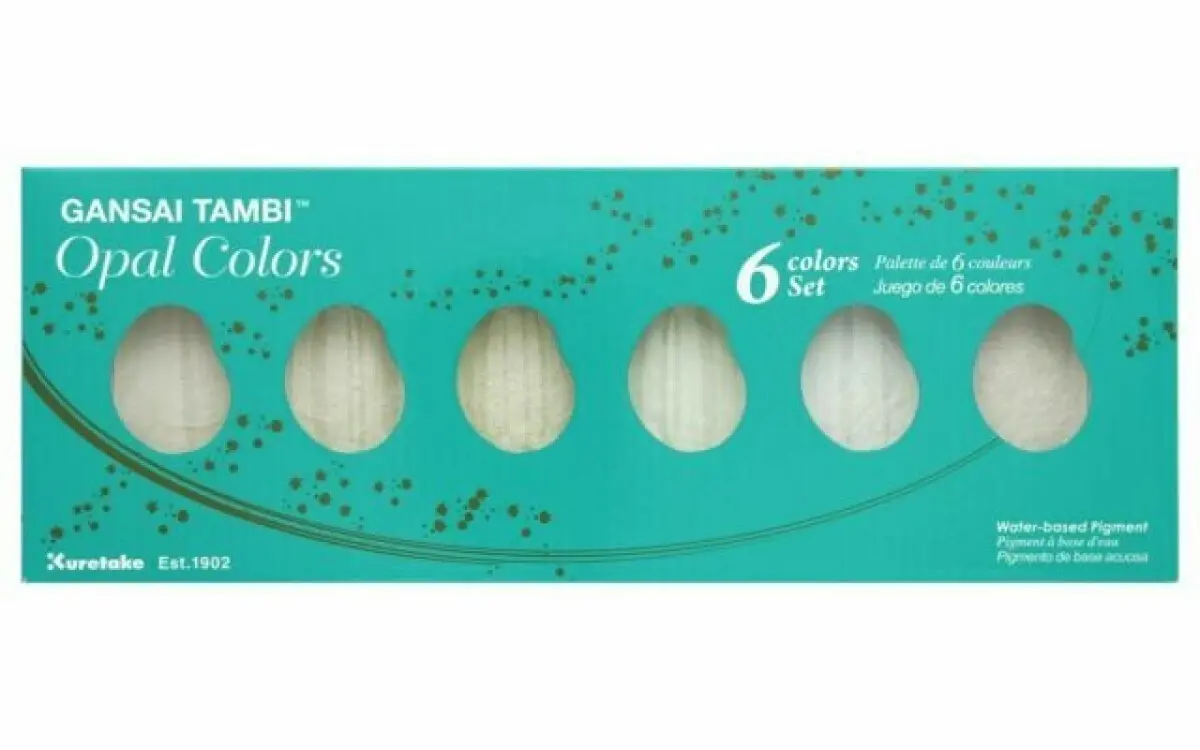 Sada akvarelových barev Gansai Tambi Opal Colours - 6 odstínů