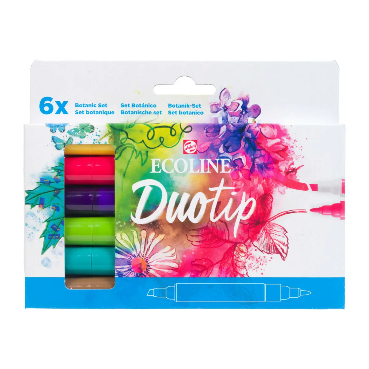 Ecoline Duo Tip sada 6ks Botanic