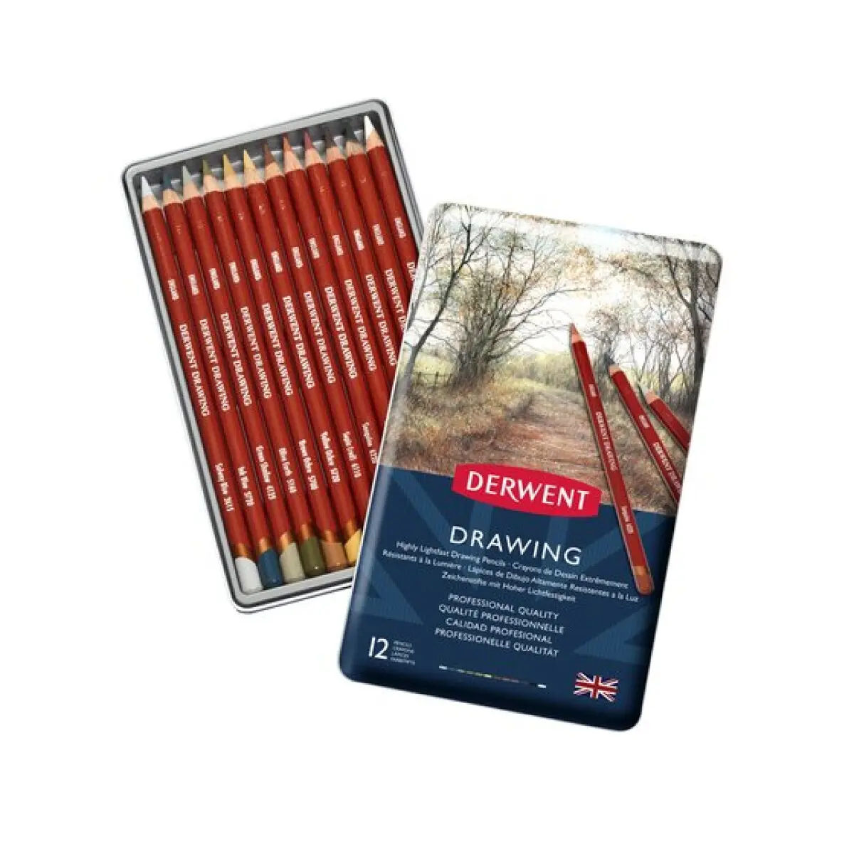 Sada pastelek Drawing Derwent -12ks
