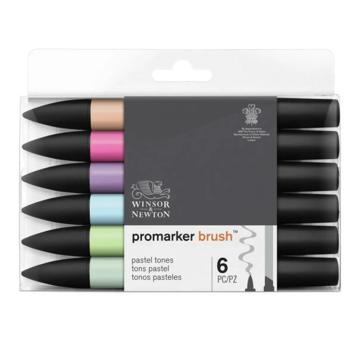 Sada štětečkových popisovačů WN Promarker 6ks Pastel Tones