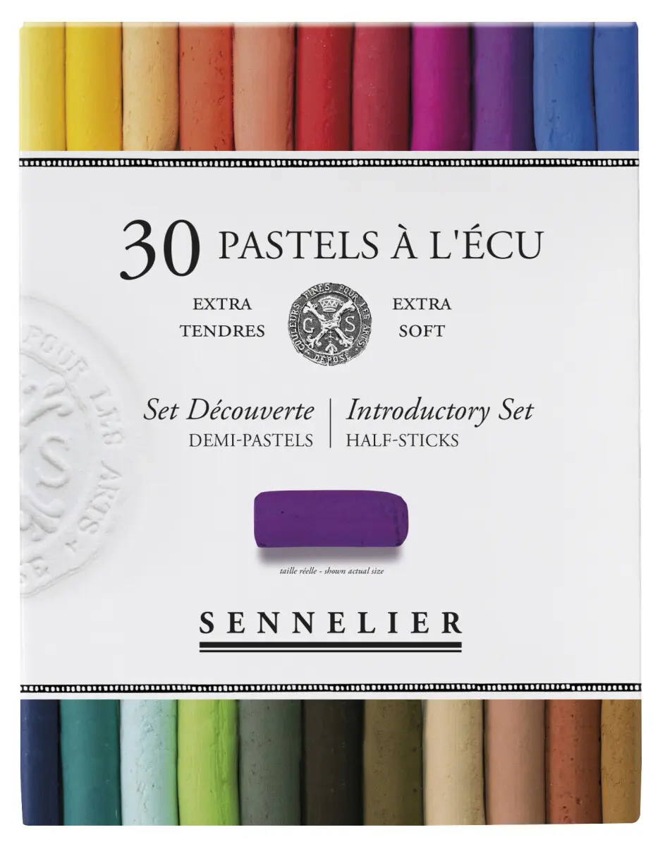 Sada suchých pastelů Ecu é l'écu Sennelier - 30 kusů půlených pastelů