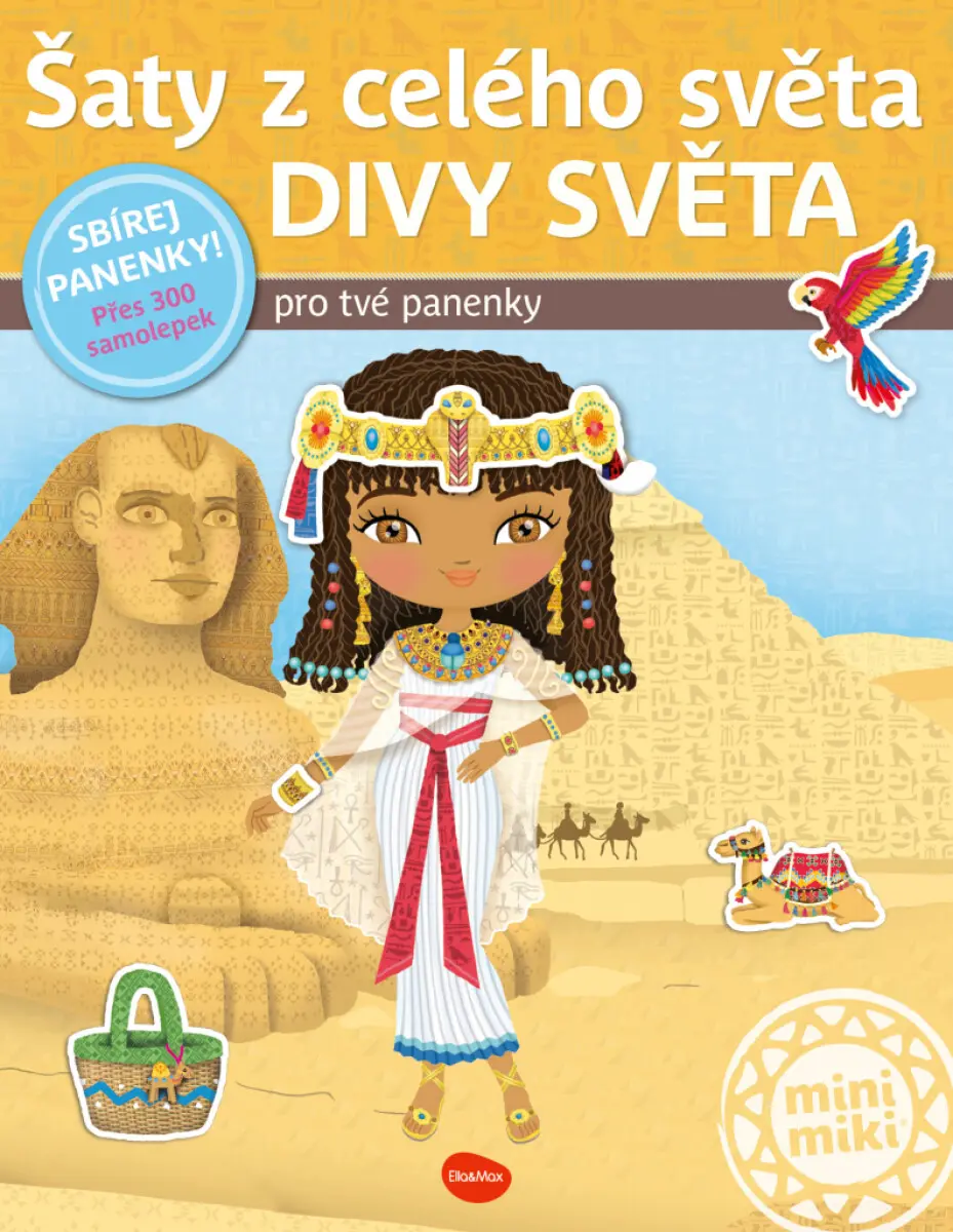 Šaty z celého světa Divy světa - Kniha samolepek - Charlotte Segond-Rabilloud