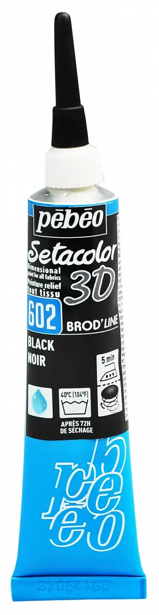 Pebeo Setacolor 3D kontura na textil - černá
