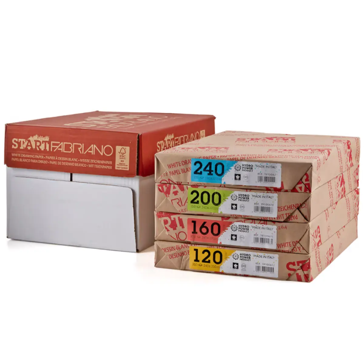 Skicovací papír Fabriano Start 240g A4, 125 listů