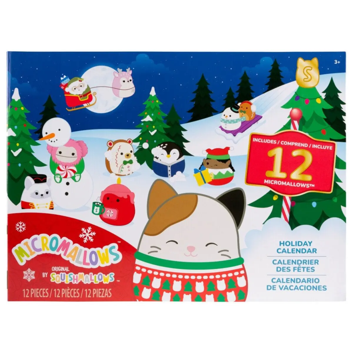 SQUISHMALLOWS Micromallows Adventní kalendář - 12 ks