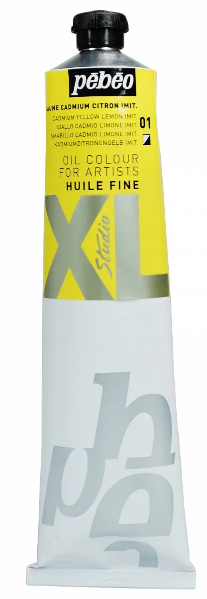 Olejová barva Pébéo XL 200ml – 01 lemon cadmium yellow hue