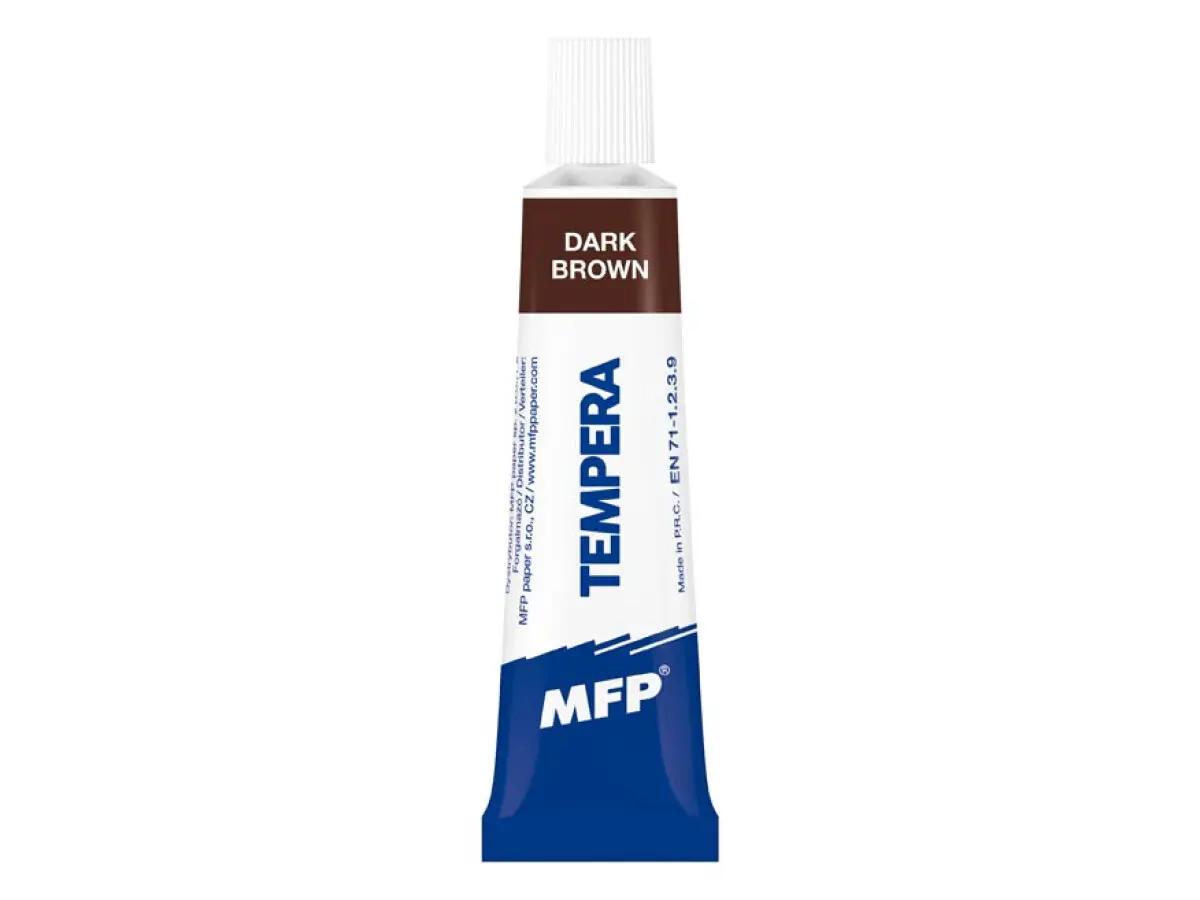 Temperové barvy 12ml hnědá tmavá
