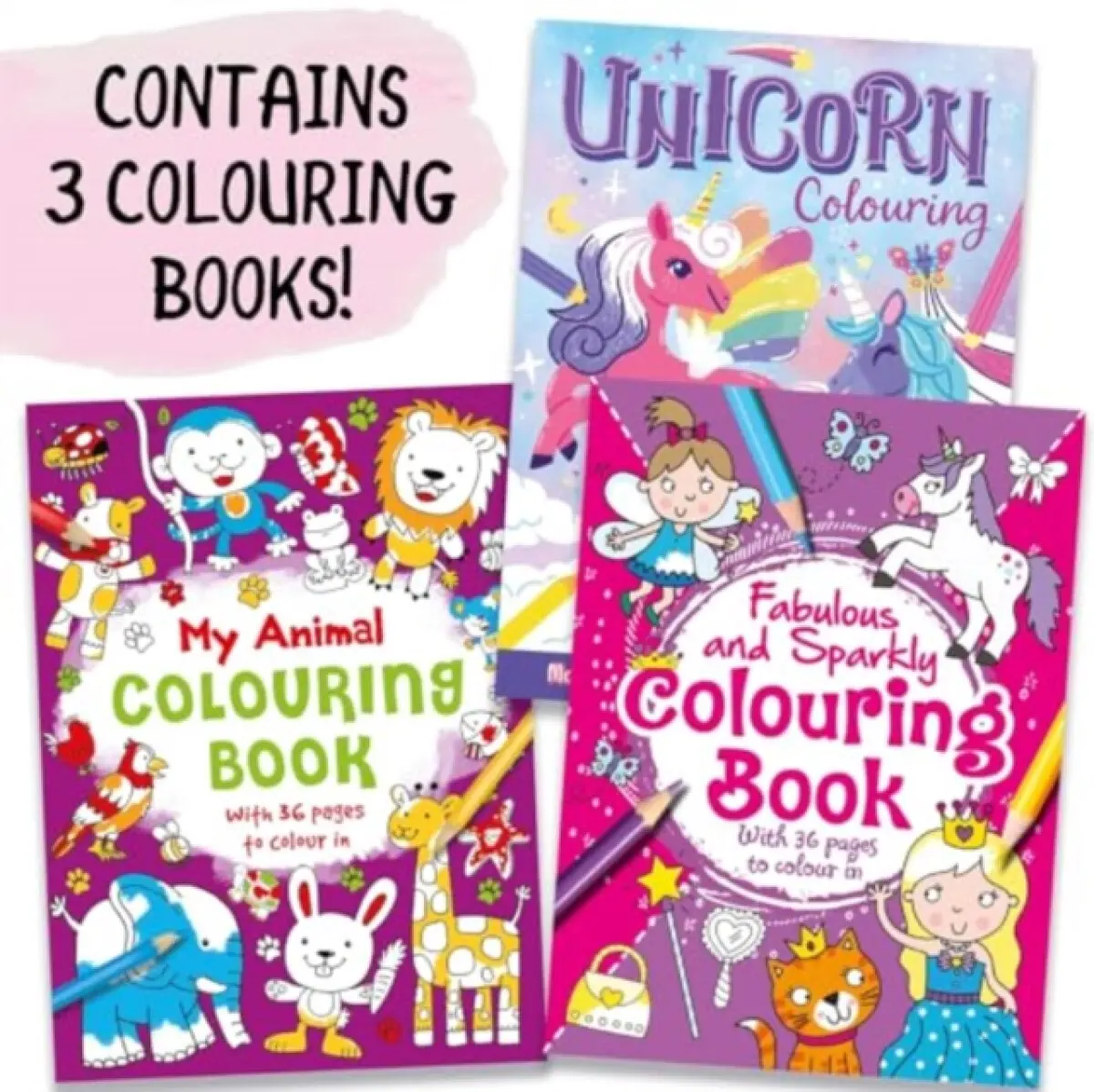 Three Amazing Colouring Books - Igloo Books Ltd