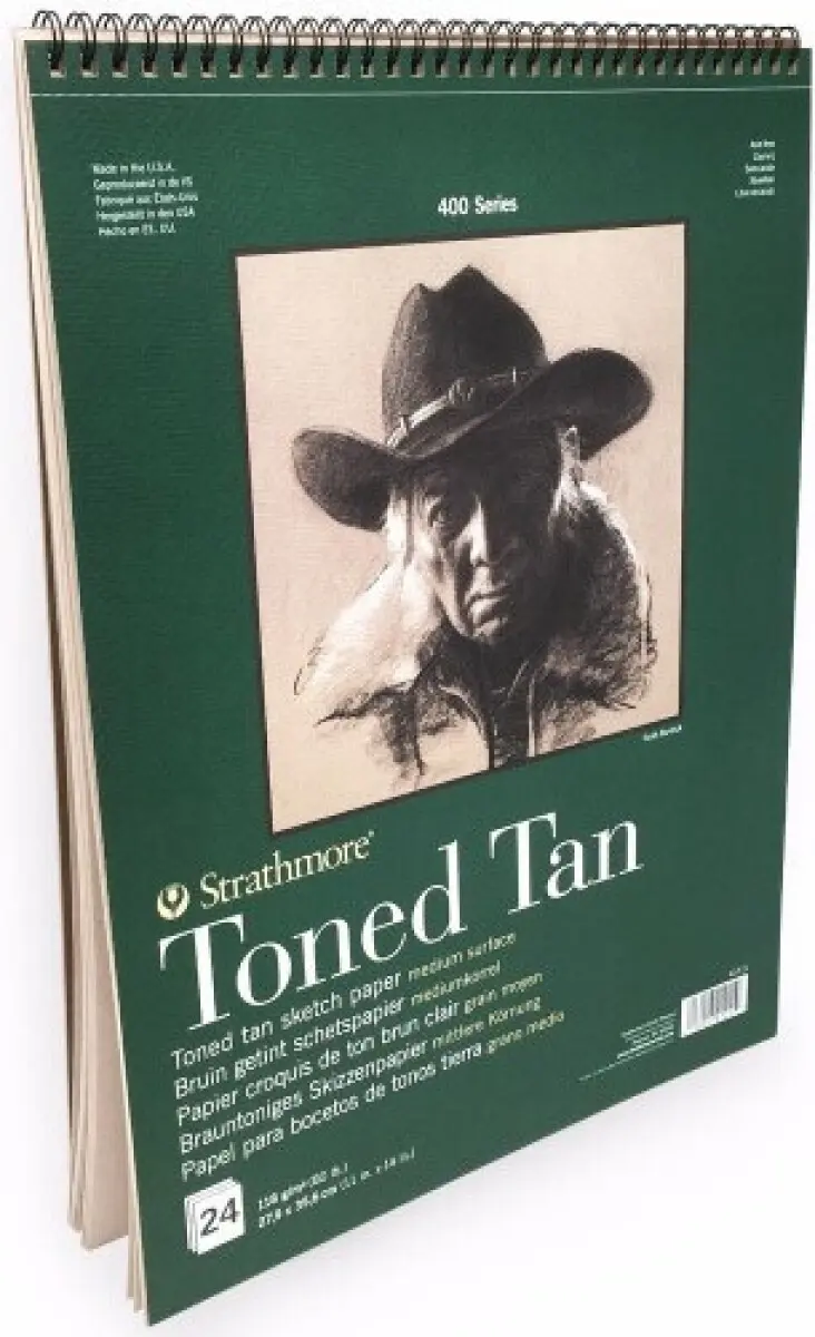 Toned Tan skicák kr.vaz. 27,9x35,5cm 24l 118g