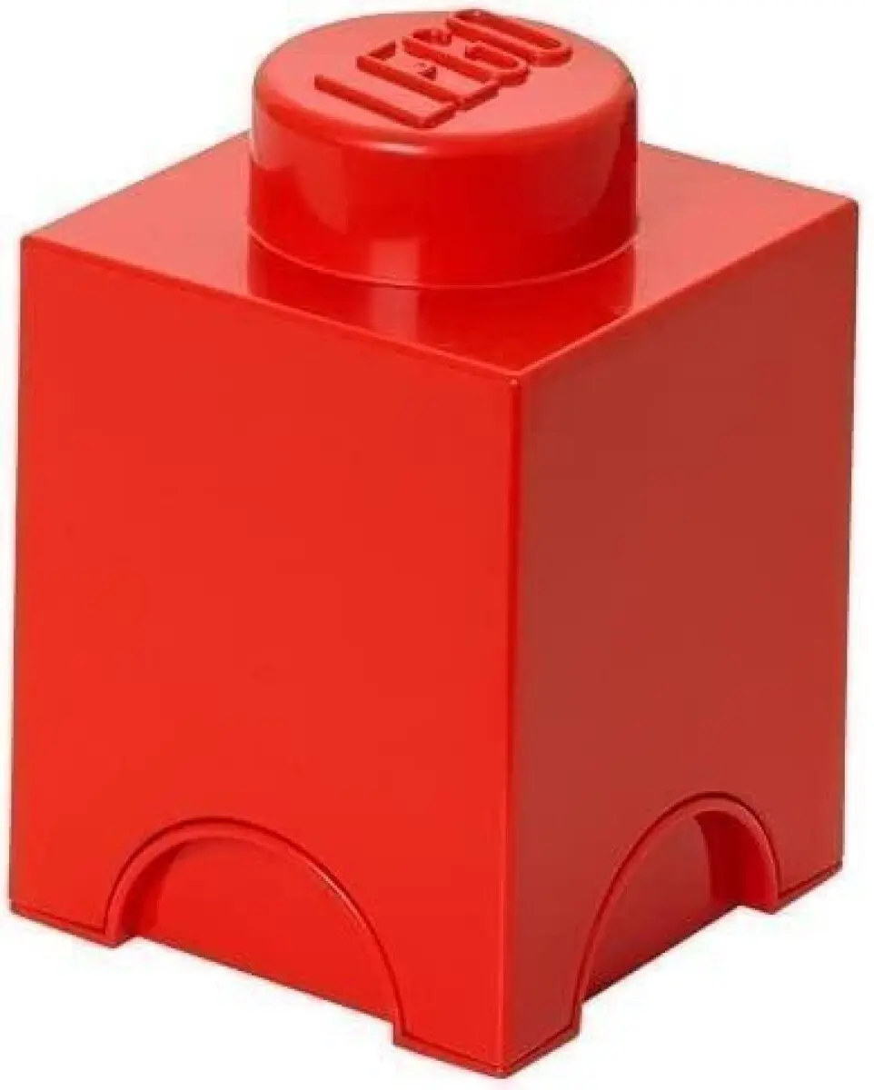 LEGO úložný box 1 - červená