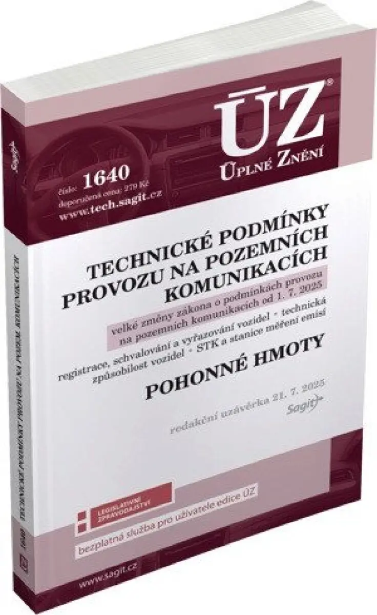 ÚZ 1640 / Technické podmínky provozu na pozemních komunikacích, Pohonné hmoty