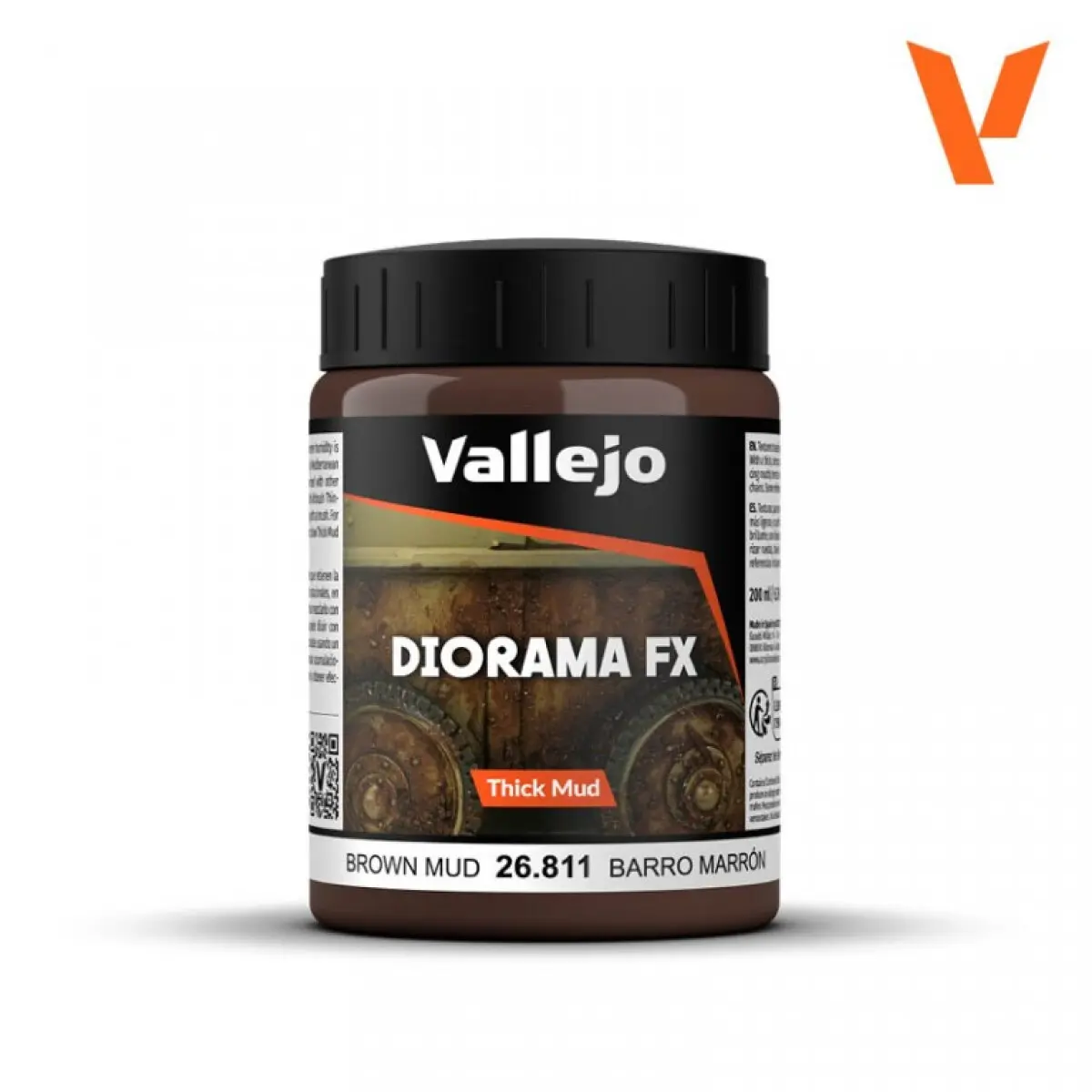 Vallejo Diorama FX 200ml – Brown Thick Mud