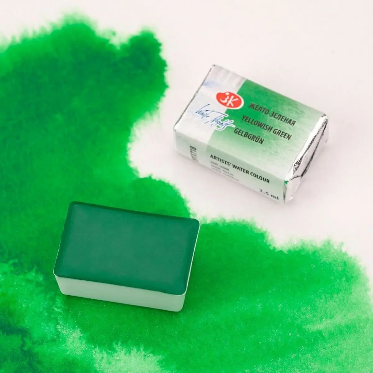 White nights akvarel 2,5ml – 718 zeleň žlutá