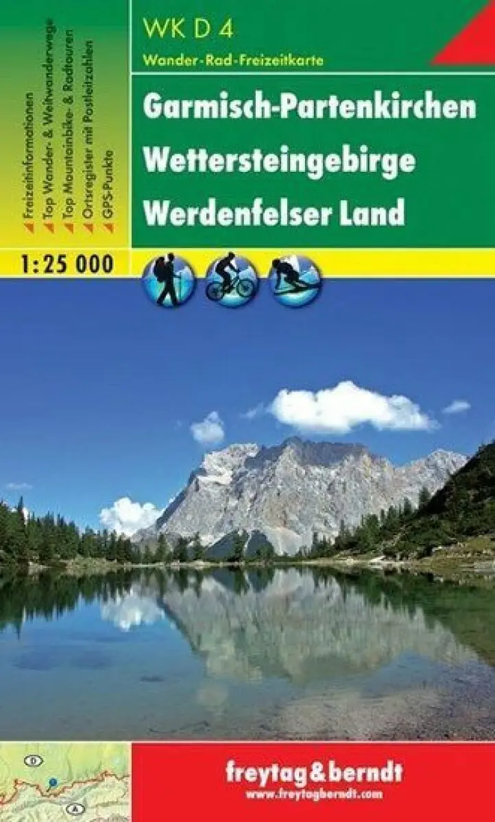 WKD 4 Garmisch-Partenkirchen, Wettersteingebirge, Werdenfelser Land 1:25 000 / turistická