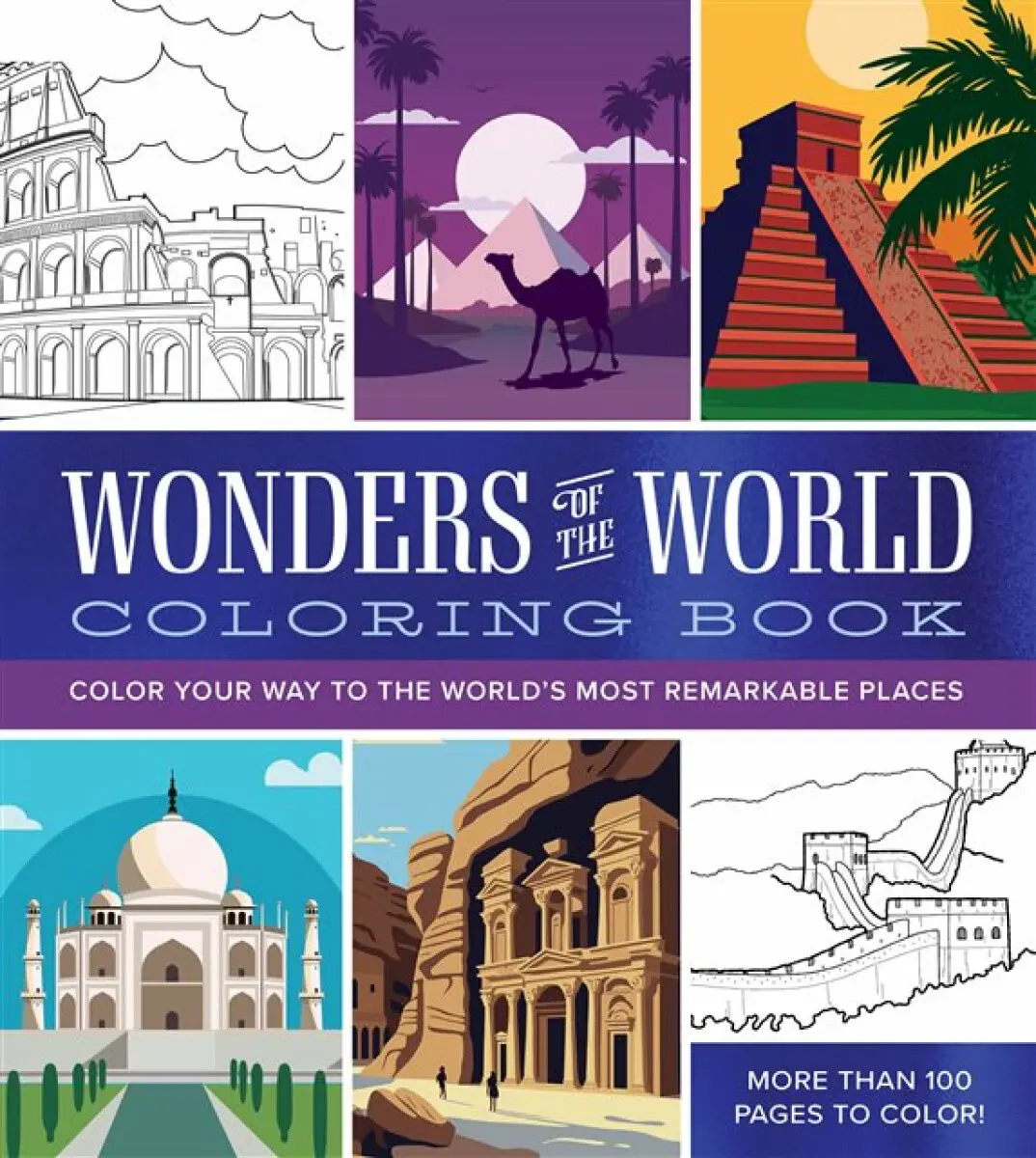 Wonders of the World Coloring Book - Editors of Chartwell Books