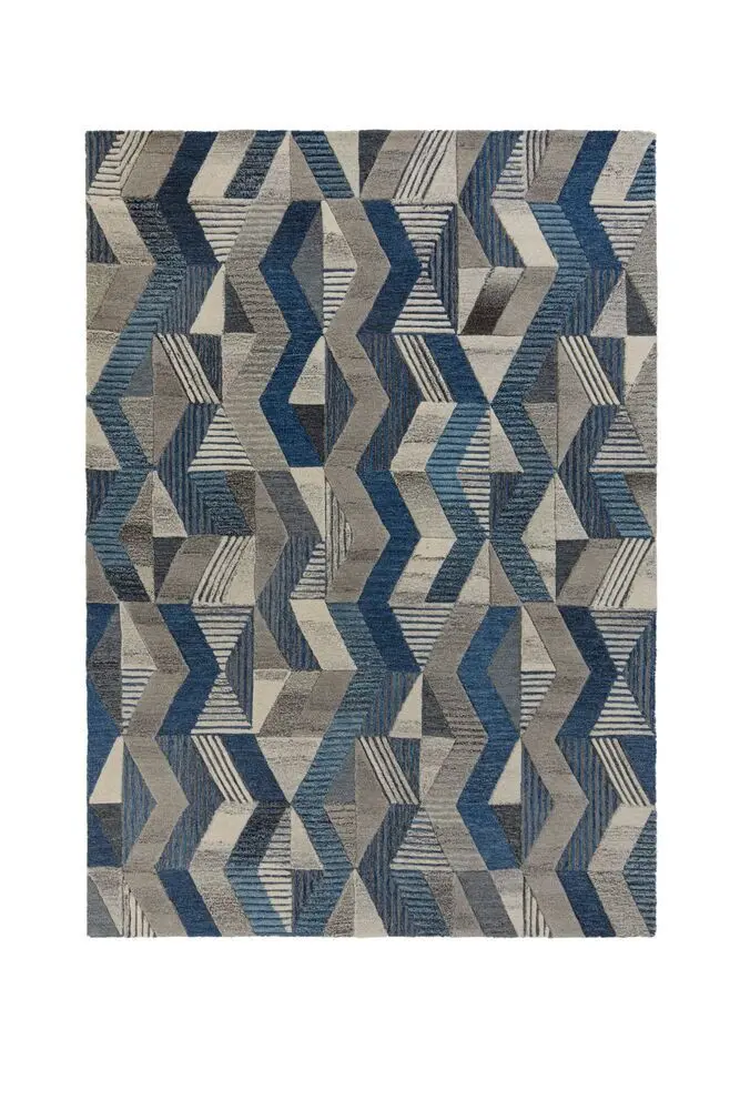 Flair Rugs, AKCE: 160x230 cm Kusový koberec Moda Asher Blue, modrá, chodba / předsíň