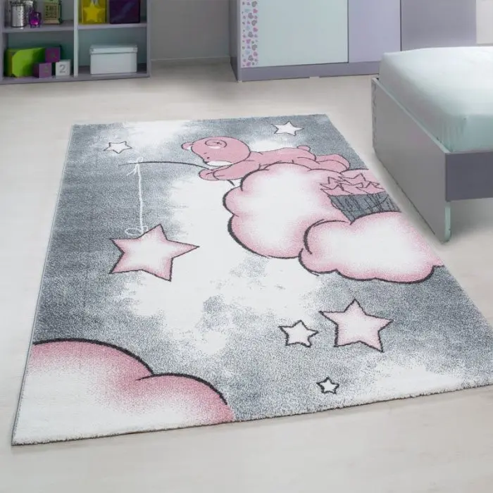 Dětský koberec Kids 580 pink Kruh Ø 160 cm