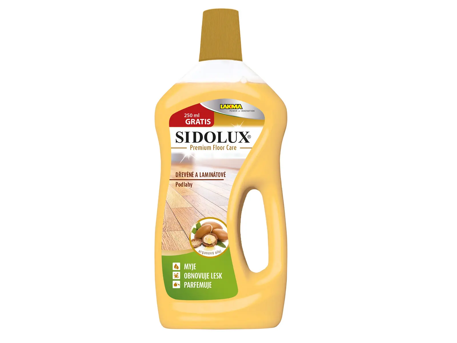Sidolux Premium Floor Care - Dřevěné a laminátové podlahy - arganový olej 750ml