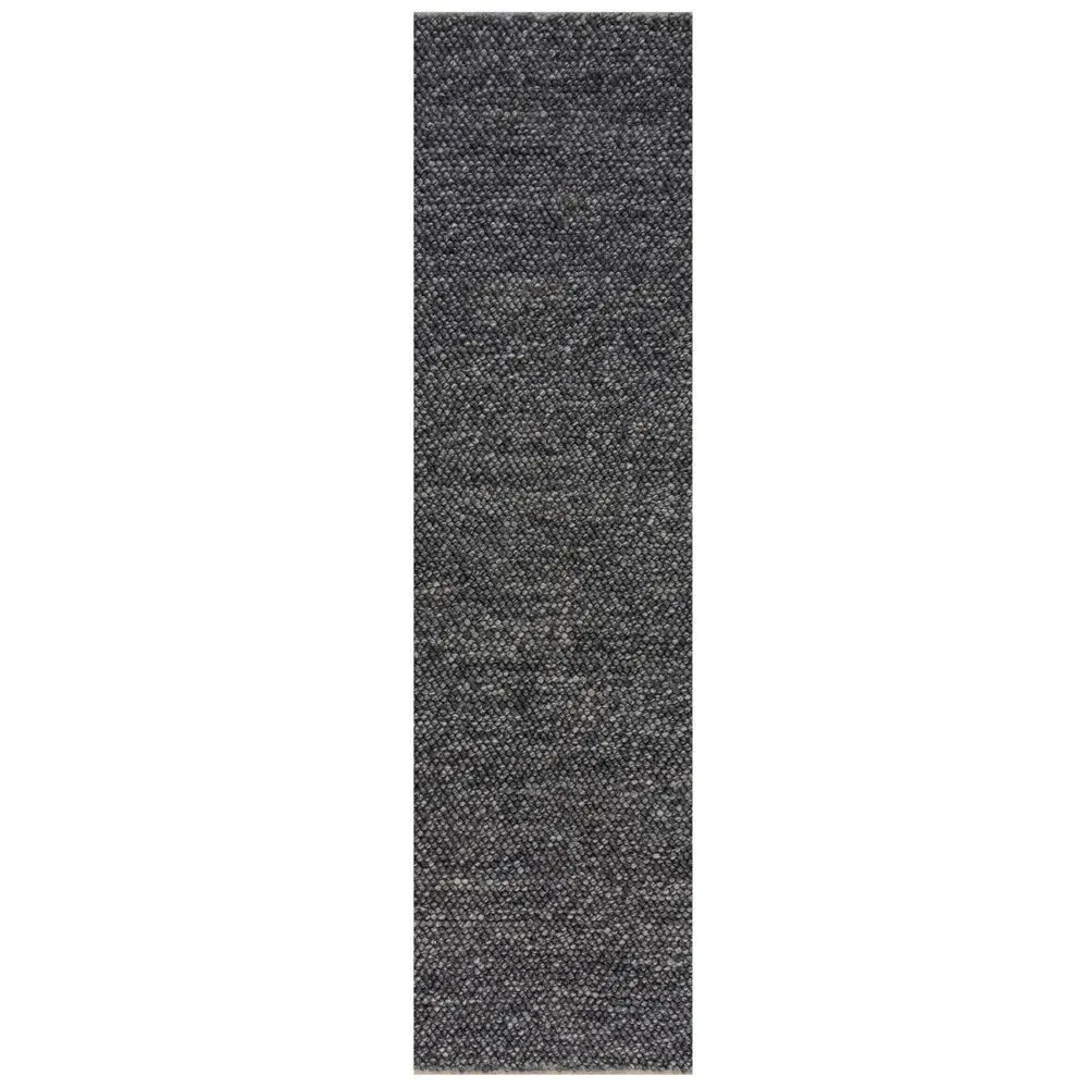 Ručně tkaný běhoun Minerals Dark Grey 60x230 cm