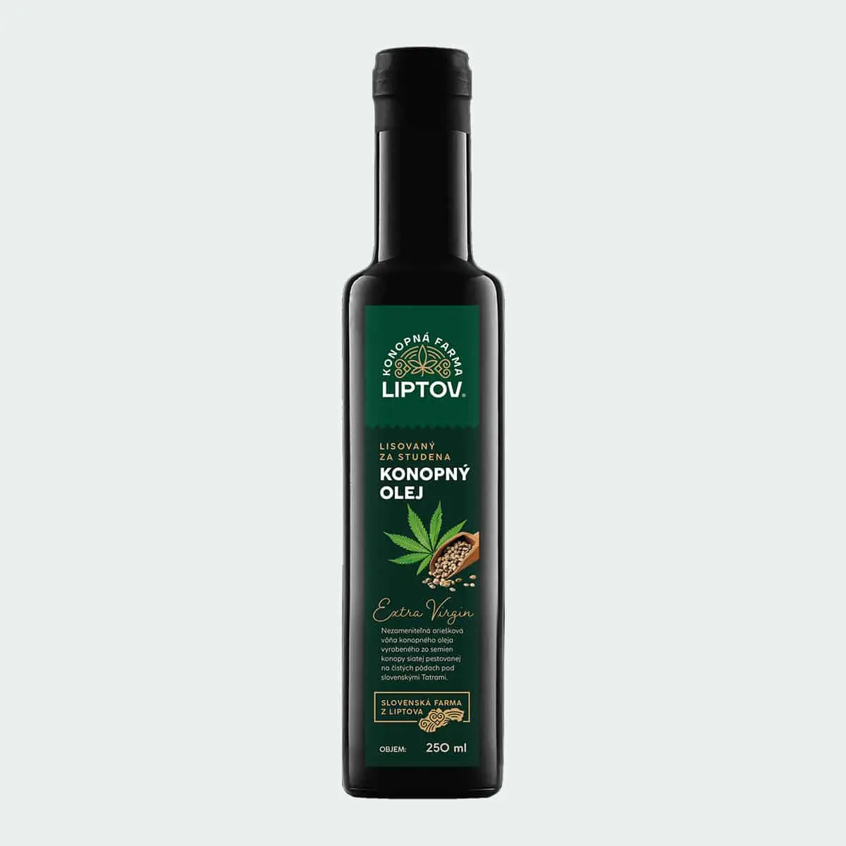 Konopná farma Liptov Prémiový konopný olej 250 ml