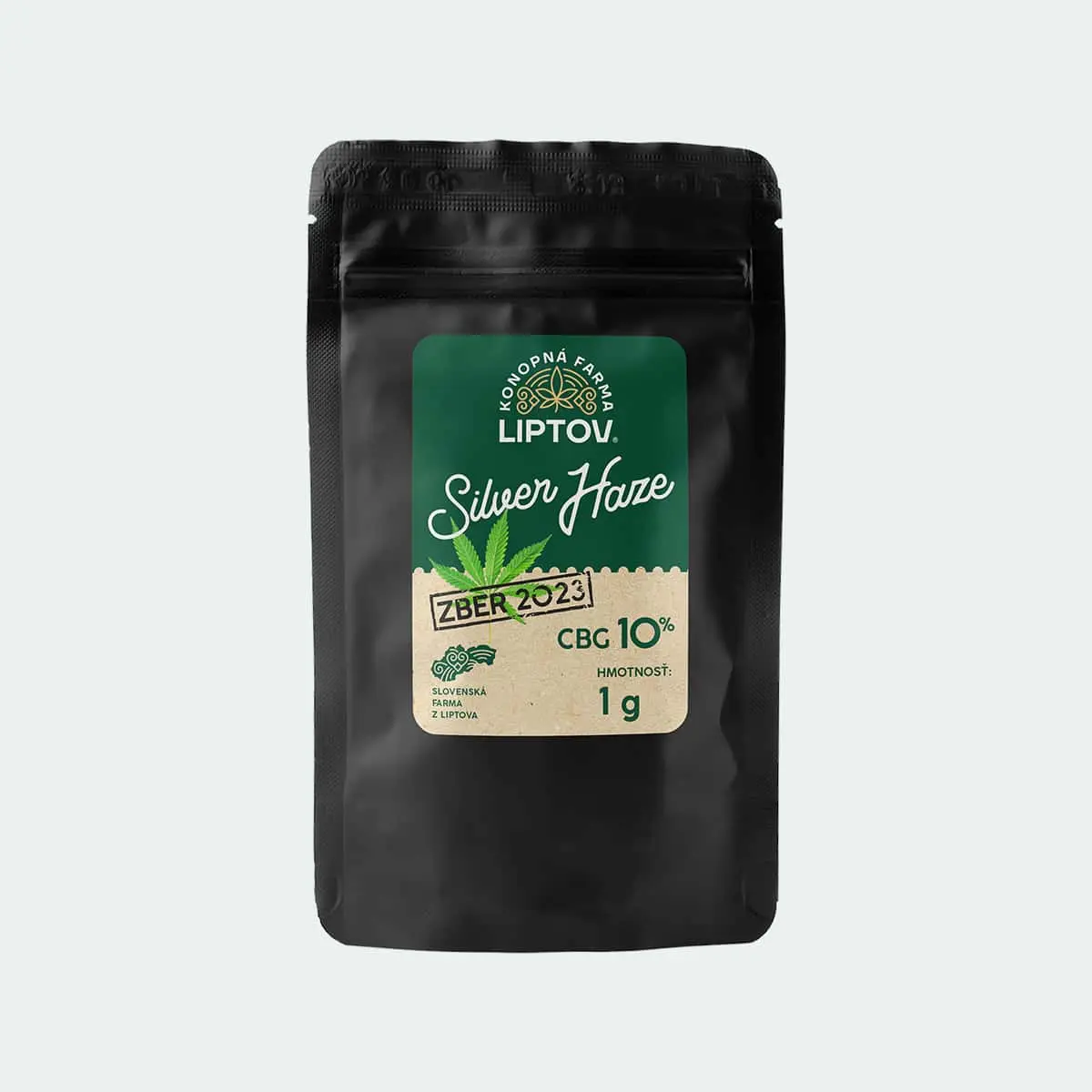 Konopná farma Liptov Liptovský dárkový předmět Silver Haze 1g