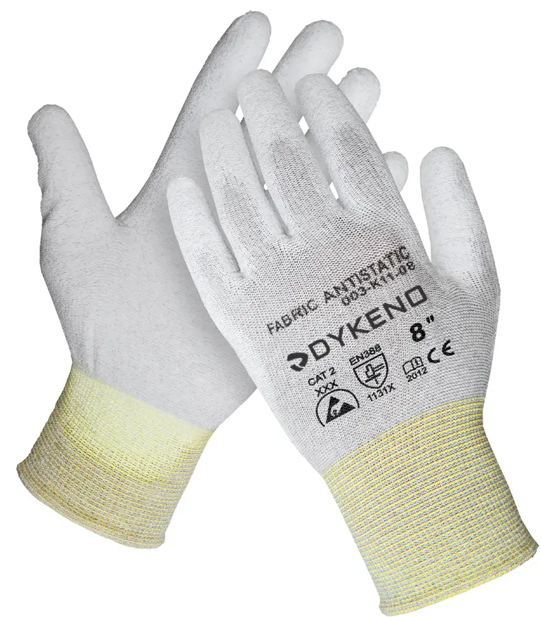 Fabric antistatic máčené antistatické rukavice