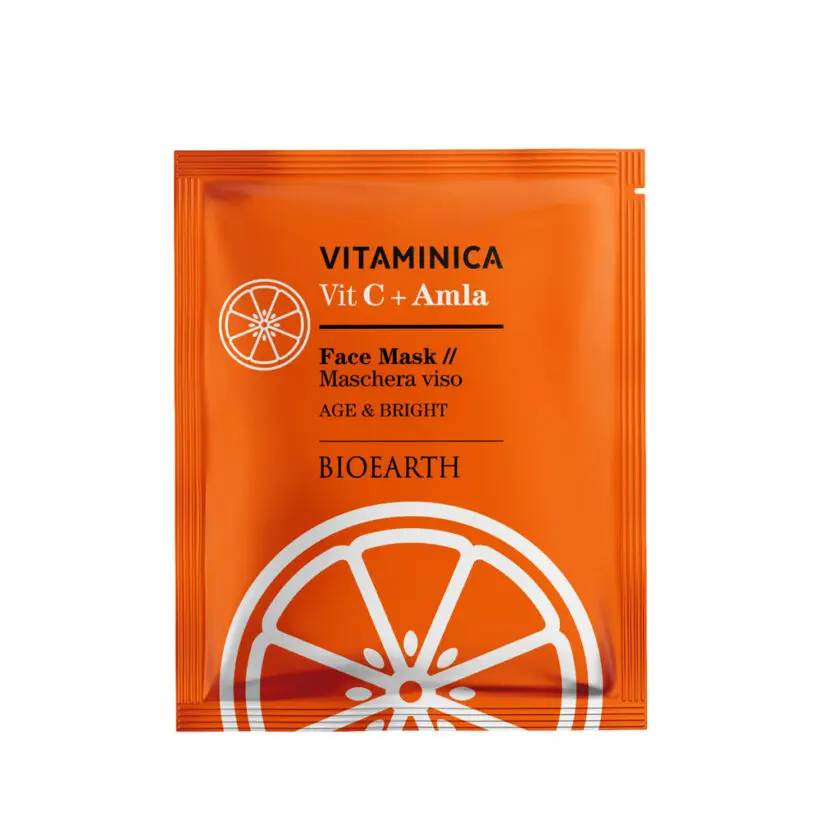 BIOEARTH Rozjasňující anti-age maska s vitamínem C a Amlou 15ml