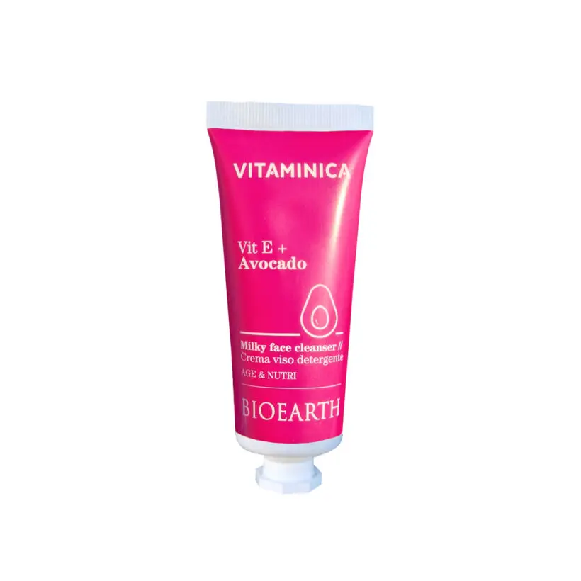 BIOEARTH Čistící krém s vit. E a Avokádem: cestovní balení 75ml